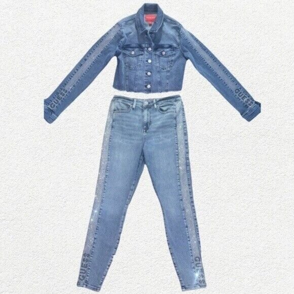 Guess Set of Two Denim Jacket and Jeans - Picture 2 of 16